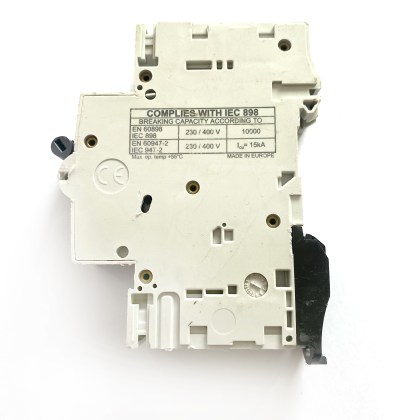 Crabtree 6HS16C Black Clip C16 16A 16 Amp MCB Circuit Breaker Type C